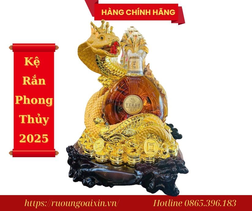 Kệ Rượu Hình Con Rắn 2025