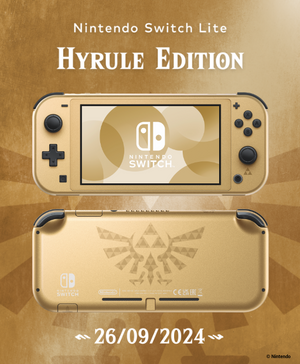 This special The Legend of #Zelda-themed #NintendoSwitchLite console arrives Sept 26th. Pre-order Now!